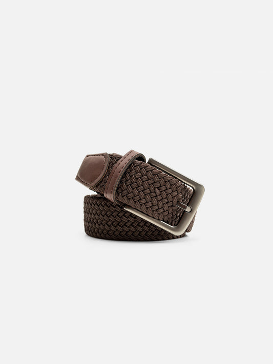 Brown Knitted Belts - FABC5-011