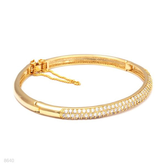 slim zircon paved bangle